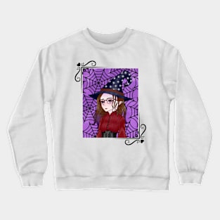 Modern Witch with Vintage Flair Crewneck Sweatshirt